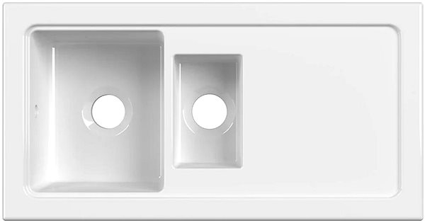 Ceramic Sink REGINOX Modena 1000.10 White pure ...