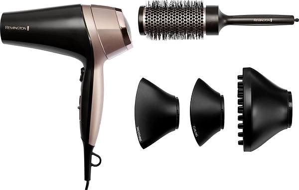 Hair Dryer Remington D5706 Curl & Straight Confidence Dryer Package content