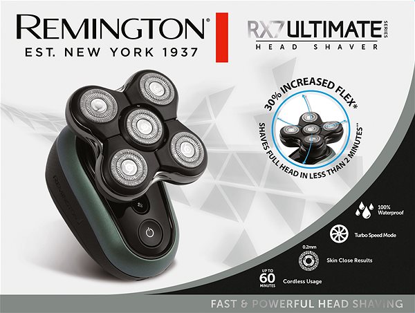 Rasierer Remington XR1600 RX7 Ultimate Series Head Shave ...