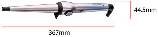 Hair Curler Remington CI5408 Mineral Glow Curling Wand Technical draft