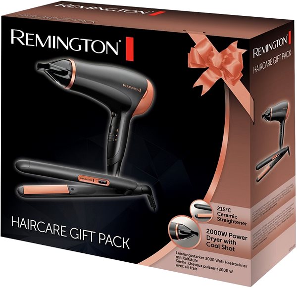 Fén na vlasy Remington D3012GP D3010+S1450 Gift Set Blk/Br ...