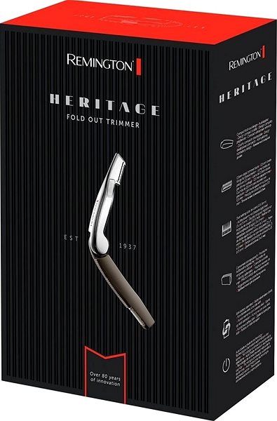 Trimmer Remington MPT1000 Heritage Fold Out Trimmer Packaging/box