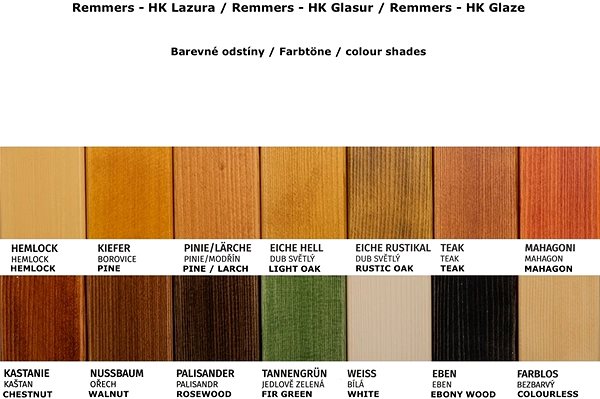 Lazúra Remmers - HK Lazúra 5 l Eiche hell / Svetlý dub ...