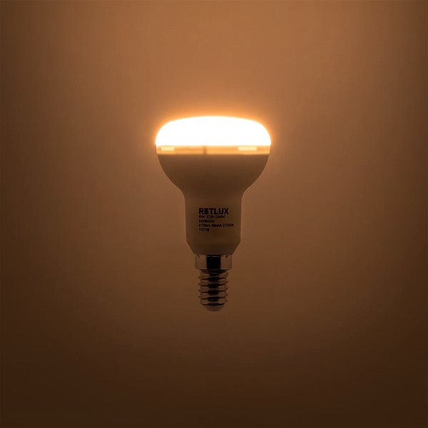 LED žiarovka RETLUX RLL 306 R50 E14 Spot 9W WW Vlastnosti/technológia