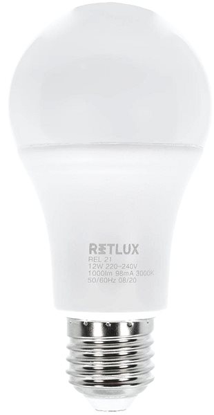 LED Bulb RETLUX REL 21 LED A60 2x12W E27 WW Screen