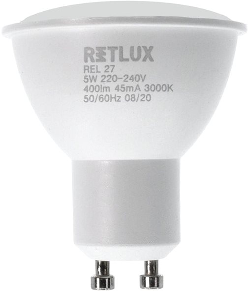 LED žiarovka RETLUX REL 27 LED GU10 4× 5 W Screen