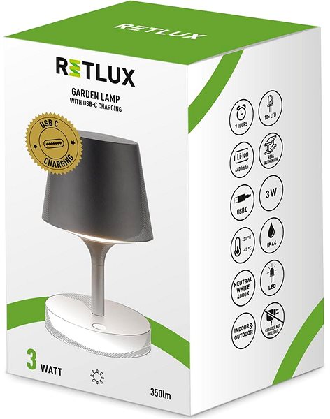 Kerti világítás Retlux RGL 117 kerti LED lámpa 3 W ...
