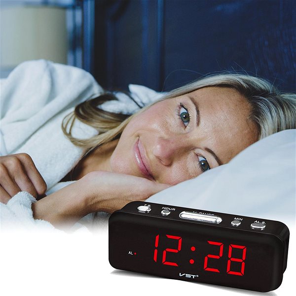 Retoo Electronic alarm clock with LEDs .