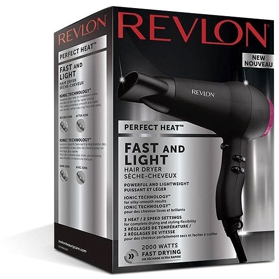 Hair Dryer Revlon RVDR5823E1 FAST AND LIGHT Packaging/box