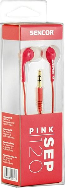 Fej-/fülhallgató Sencor SEP 120 rózsaszín Csomagolás/doboz