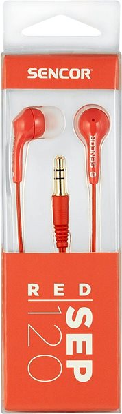 Fej-/fülhallgató Sencor SEP 120 piros Csomagolás/doboz