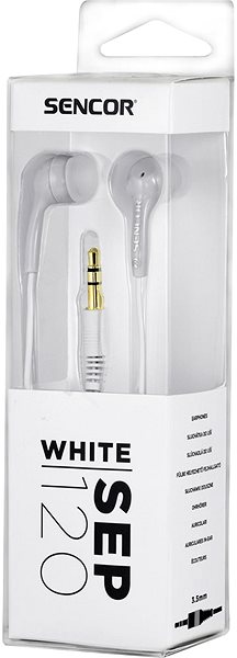Headphones Sencor SEP 120 White Packaging/box