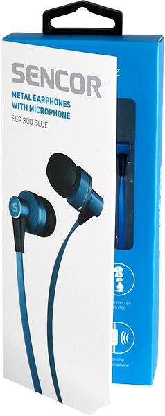 Fej-/fülhallgató Sencor SEP 300 MIC kék Csomagolás/doboz