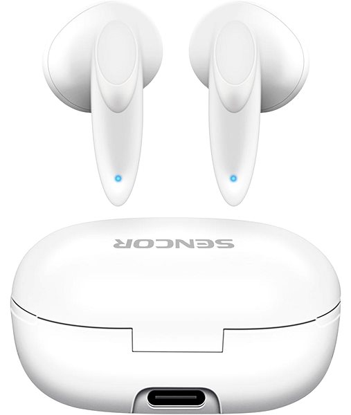 Vezeték nélküli fül-/fejhallgató Sencor SEP 530BT fehér ...