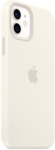 Kryt na mobil Apple iPhone 12 a 12 Pre Silikónový kryt s MagSafe biely.