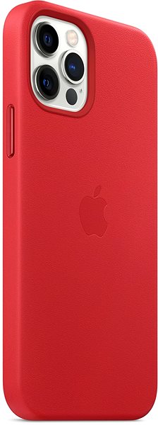 Kryt na mobil Apple iPhone 12 a 12 Pre Kožený kryt s MagSafe (PRODUCT)RED .