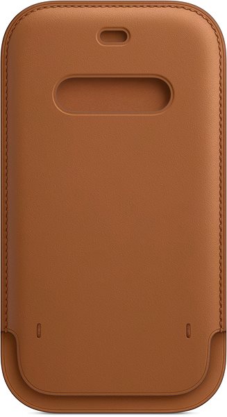 Puzdro na mobil Apple iPhone 12 a 12 Pre Kožený návlek s MagSafe sedlovo hnedý.