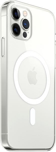 Telefon tok Apple iPhone 12/12 Pro átlátszó szilikon MagSafe tok ...