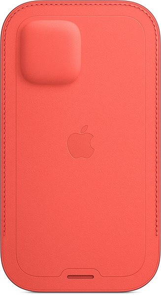 Mobiltelefon tok Apple iPhone 12/12 Pro pink citrus bőr MagSafe tok ...