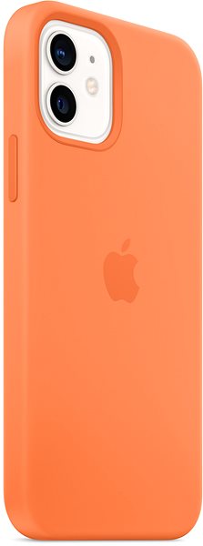 Kryt na mobil Apple iPhone 12 a 12 Pro Silikónový kryt s MagSafe kumquatovo oranžový ...