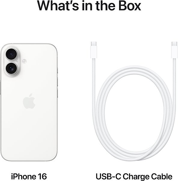 Mobilný telefón iPhone 16 256 GB biela ...