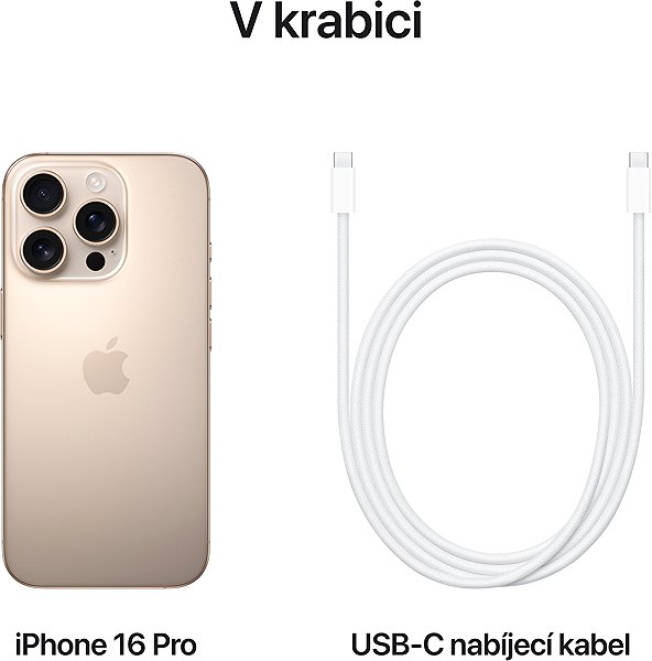 Mobilný telefón iPhone 16 Pro 128 GB púštny titán ...