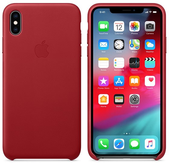 Handyhülle iPhone XS Max Lederhülle Rot ...