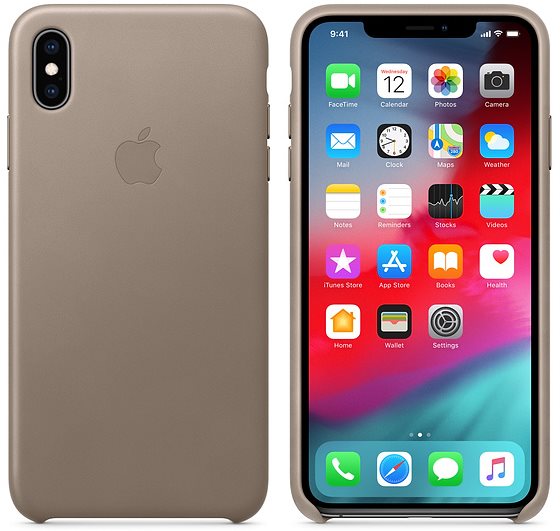 Handyhülle iPhone XS Max Lederhülle Smoke ...