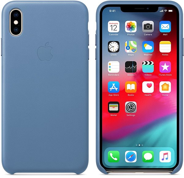 Handyhülle iPhone XS Max Lederhülle Kornblume ...