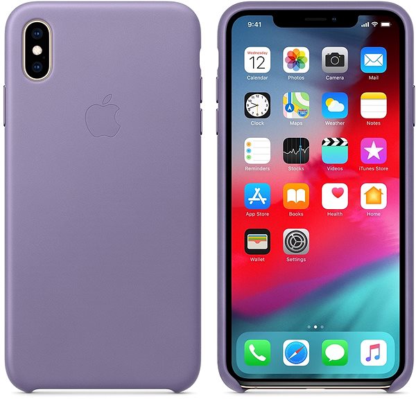 Handyhülle iPhone XS Max Lederhülle Flieder ...