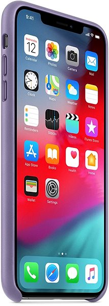 Handyhülle iPhone XS Max Lederhülle Flieder ...
