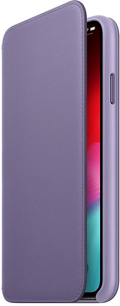 Mobiltelefon tok iPhone XS Max Folio bőrtok, orgonalila ...