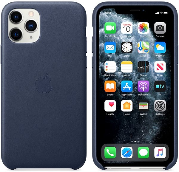 Handyhülle Apple iPhone 11 Pro Lederthülle Midnight Blue ...