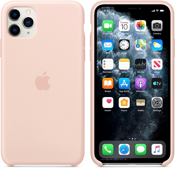 Handyhülle Apple iPhone 11 Pro Max Silikonhülle Sandrosa ...