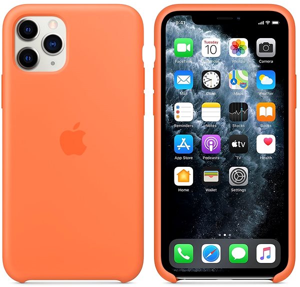 Telefon tok Apple iPhone 11 Pro Max szilikon tok homoktövis ...