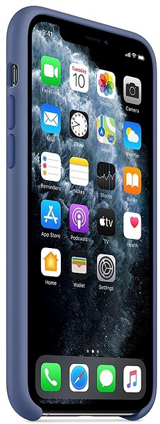 Handyhülle Apple iPhone 11 Pro Max Silikon Case Leinenblau ...