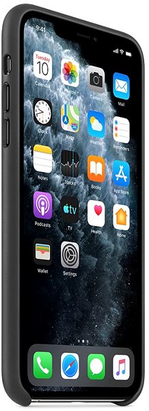 Telefon tok Apple iPhone 11 Pro Max Bőrtok fekete ...