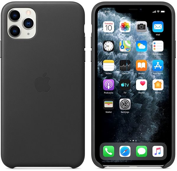 Telefon tok Apple iPhone 11 Pro Max Bőrtok fekete ...