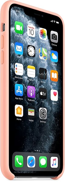 Handyhülle Apple iPhone 11 Pro Max Silikonhülle Grapefruit Pink ...