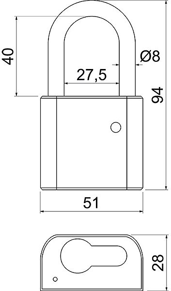 Visiaci zámok Richter Czech RV.320.L ...