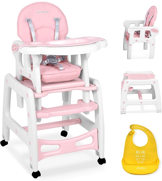 Dining chair Ricokids 5in1 Sinco pink .