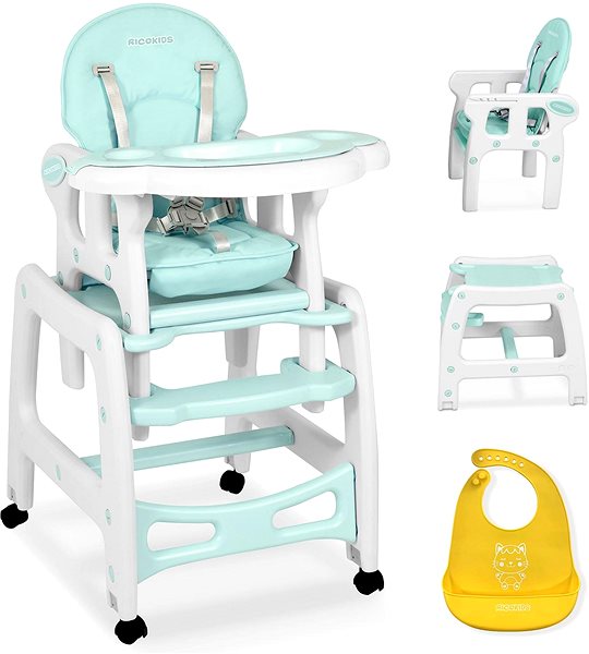 Ricokids 5in1 Dining Chair Sinco turquoise .