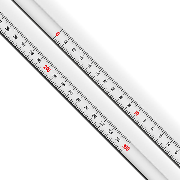 Richter tape measure white steel tape measure with zero left 3 m .