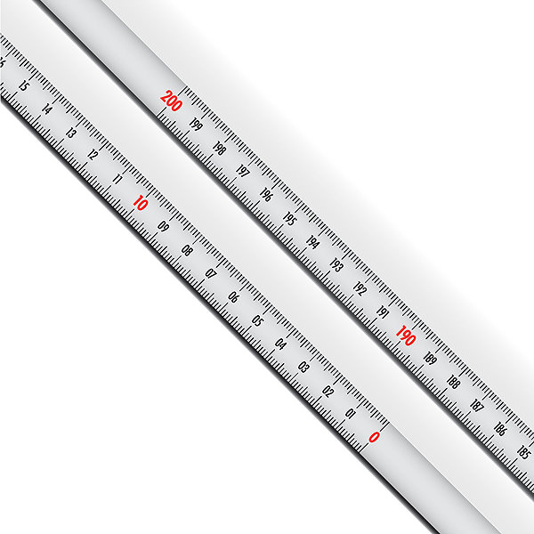 Richter tape measure white steel tape measure with zero right 2 m .