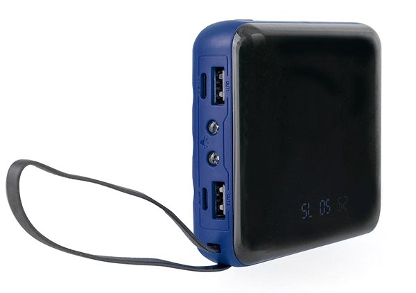 Powerbank OXE Powerbank do vrecka, 10000 mAh, modrá Možnosti pripojenia (porty)