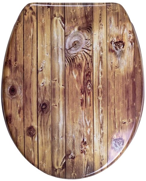WC doska Ridder Chalet WC sedadlo soft close, duroplast, hnedé ...