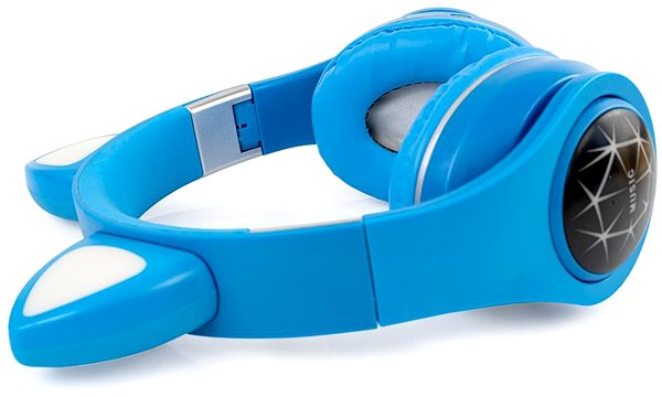 Bezdrôtové slúchadlá Oxe Bluetooth detské slúchadlá s uškami modrá ...