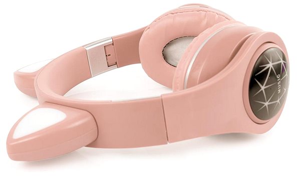 Bezdrôtové slúchadlá Oxe Bluetooth detské slúchadlá s uškami ružové ...