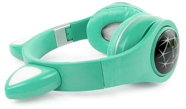 Bezdrôtové slúchadlá Oxe Bluetooth detské slúchadlá s uškami zelená ...