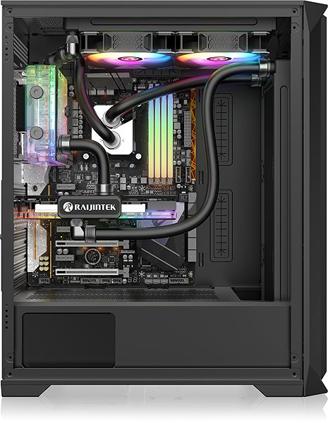 Raijintek ARCADIA IV Black PC case.